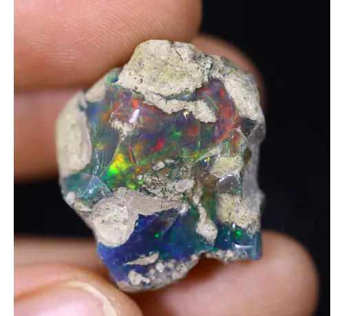 Welo éthiopien - Opale fumée "Faded Button" - (23 x 21 x 12 mm - 22.8 carats) - POC-0888