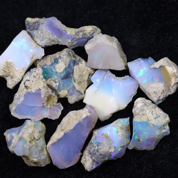 Rohes äthiopisches Welo-Opal-Set – „Meteor Strike“ – (22 x 12 x 10 mm – 95 Karat) – POC-0889