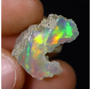 Opale Welo brute d'Éthiopie - « Crescent Moon » - (19 x 11 x 10 mm - 9,1 carats) - POC-0890