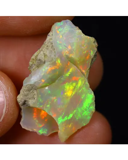 Opale Welo brute d'Éthiopie - « Culprit Core" - (24 x 19 x 5 mm - 8,6 carats) - POC-0891