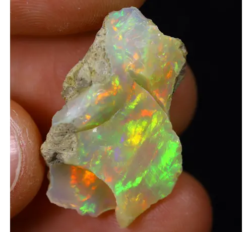 Opale Welo brute d'Éthiopie - « Culprit Core" - (24 x 19 x 5 mm - 8,6 carats) - POC-0891