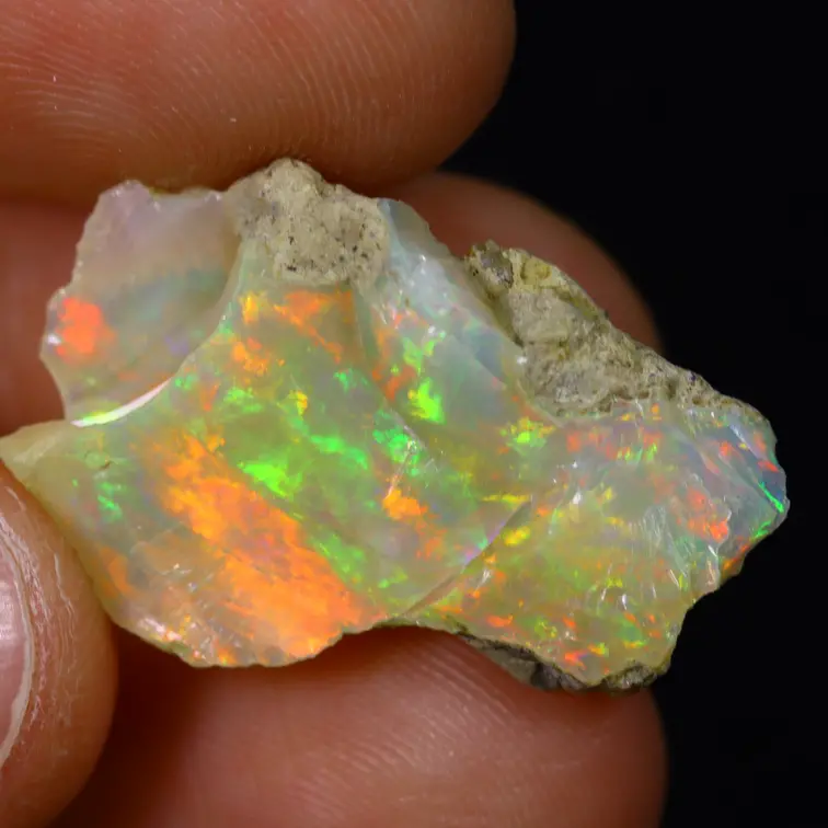 Raw Ethiopian Welo opal - ‘Culprit Core" - (24 x 19 x 5 mm - 8,6 carats) - POC-0891