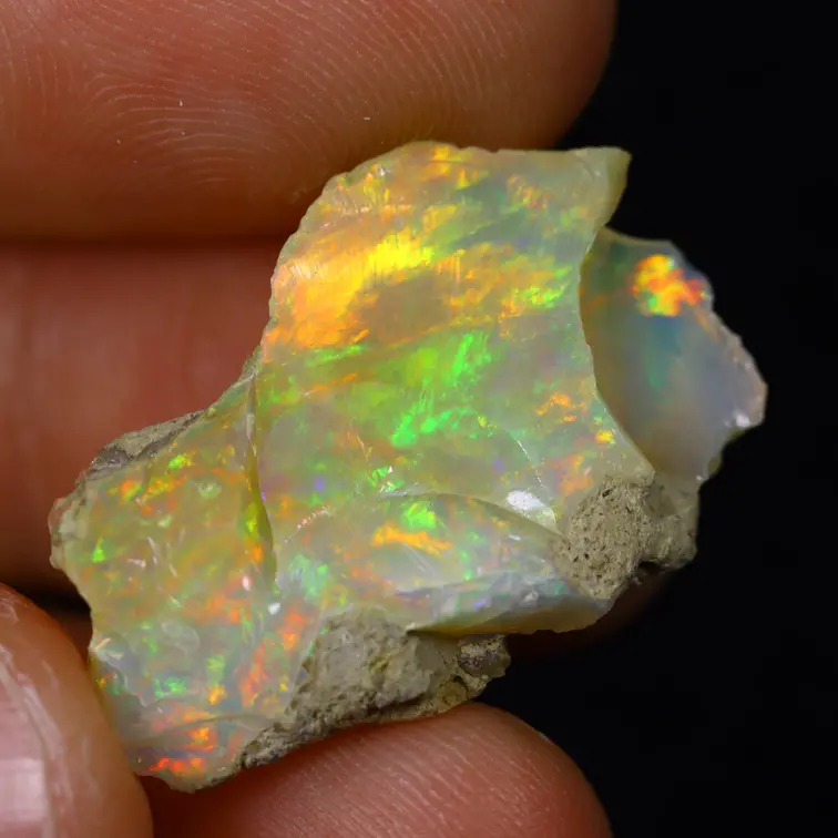 Opalite grezza etiope Welo - “Culprit Core" - (24 x 19 x 5 mm - 8,6 carati) - POC-0891