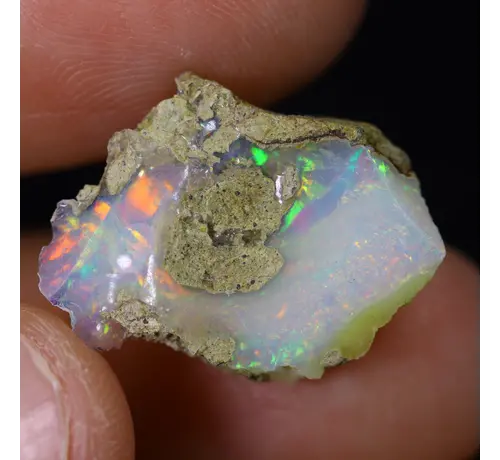 Opalite grezza etiope Welo - “World Map" - (16 x 14 x 9 mm - 7,9 carati) - POC-0894