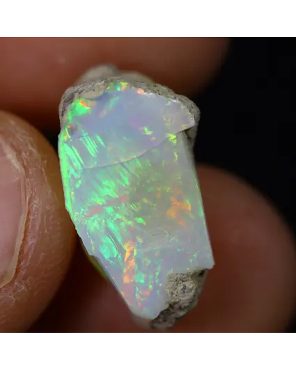 Opalite grezza etiope Welo - “Mirror of Truth" - (17 x 10 x 9 mm - 6,4 carati) - POC-0895