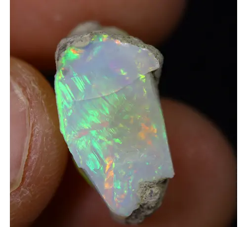 Raw Ethiopian Welo opal - ‘Mirror of Truth" - (17 x 10 x 9 mm - 6,4 carats) - POC-0895