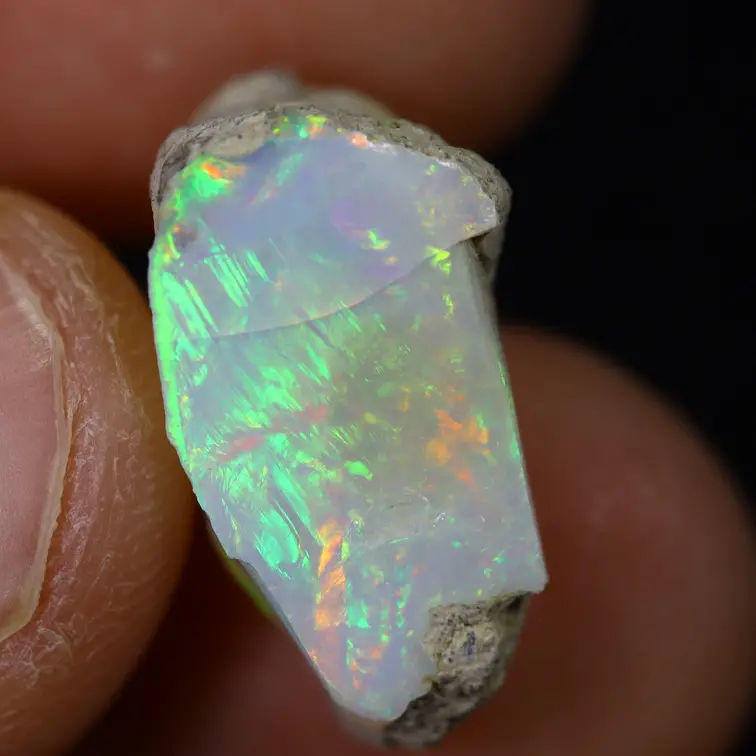 Opalite grezza etiope Welo - “Mirror of Truth" - (17 x 10 x 9 mm - 6,4 carati) - POC-0895