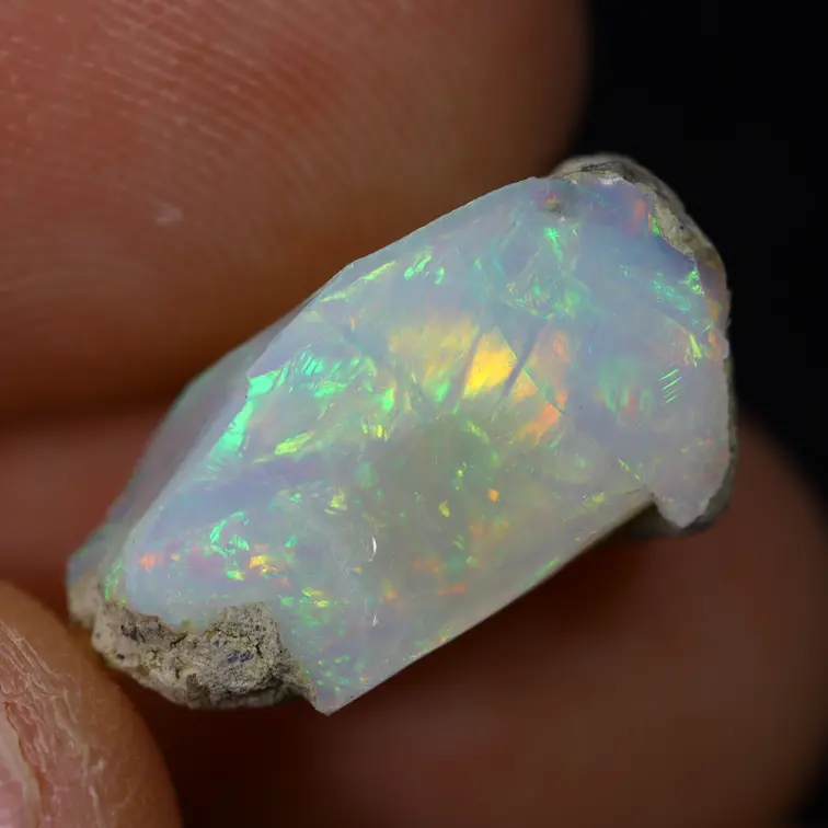 Opalite grezza etiope Welo - “Mirror of Truth" - (17 x 10 x 9 mm - 6,4 carati) - POC-0895