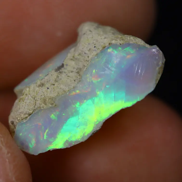 Opalite grezza etiope Welo - “Mirror of Truth" - (17 x 10 x 9 mm - 6,4 carati) - POC-0895