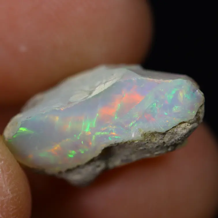 Opalite grezza etiope Welo - “Mirror of Truth" - (17 x 10 x 9 mm - 6,4 carati) - POC-0895