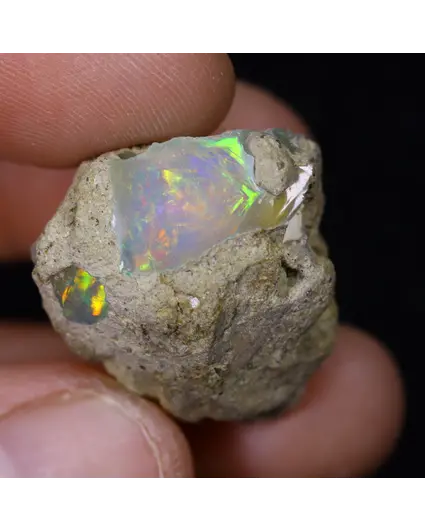 Ruwe Ethiopische Welo opaal - "Conceiled Orb" - (20 x 20 x 17 mm - 29,9 karaat) - POC-0899