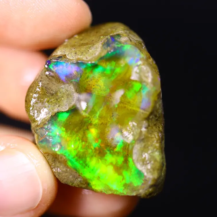 Welo grezzo etiope - Opale cristallo - “Fairy Palace" - (30 x 25 x 12 mm - 57,9 carati) - POC-0904