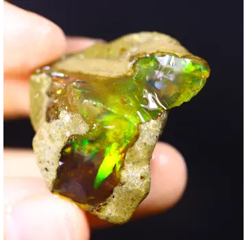 Welo grezzo etiope - Opale cristallo - “Fairy Rest" - (34 x 25 x 13 mm - 45 carati) - POC-0905