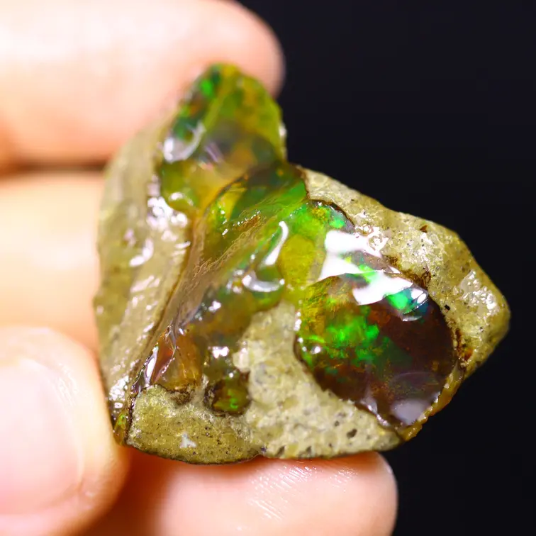 Welo brut d'Éthiopie - Opale cristalline - « Fairy Rest" - (34 x 25 x 13 mm - 45 carats) - POC-0905