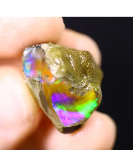 Ruwe Ethiopische Welo - Kristal Opaal - "Lucky Pixie" - (15 x 20 x 13 mm - 18.8 karaat) - POC-0907