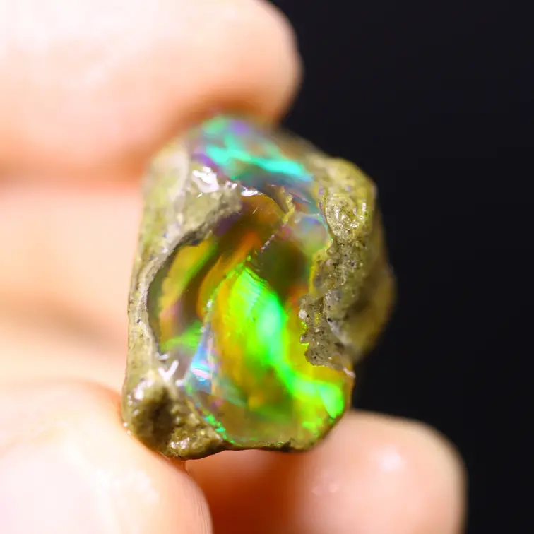 Welo brut d'Éthiopie - Opale cristalline - « Lucky Pixie" - (15 x 20 x 13 mm - 18.8 carats) - POC-0907