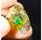 Raw Ethiopian Welo - Crystal Opal - ‘Forest Erosion" - (22 x 15 x 12 mm - 19.8 carats) - POC-0910