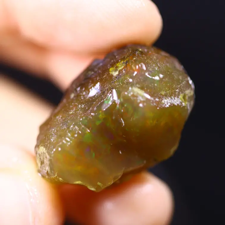 Rohes äthiopisches Welo – Kristallopal – „Shimmering Hope" - (27 x 20 x 16 mm - 43 Karat) – POC-0915