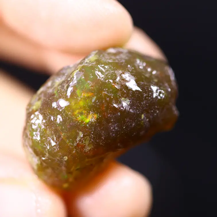 Welo grezzo etiope - Opale cristallo - “Shimmering Hope" - (27 x 20 x 16 mm - 43 carati) - POC-0915