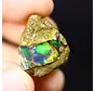 Welo brut d'Éthiopie - Opale cristalline - « Futuristic Window" - (19 x 18 x 16 mm - 22.7 carats) - POC-0917