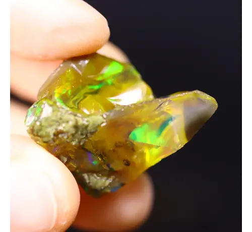 Ruwe Ethiopische Welo - Kristal Opaal - "Electrical Horn" - (28 x 18 x 16 mm - 31,2 karaat) - POC-0919