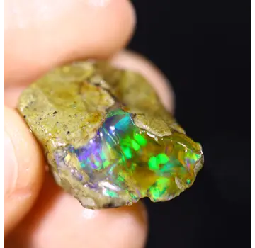 Ruwe Ethiopische Welo - Kristal Opaal - "Magical Power" - (25 x 17 x 10 mm - 19 karaat) - POC-0920