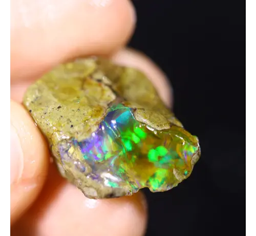 Ruwe Ethiopische Welo - Kristal Opaal - "Magical Power" - (25 x 17 x 10 mm - 19 karaat) - POC-0920