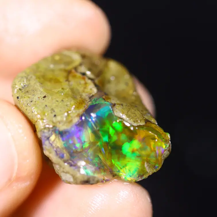 Welo brut d'Éthiopie - Opale cristalline - « Magical Power" - (25 x 17 x 10 mm - 19 carats) - POC-0920