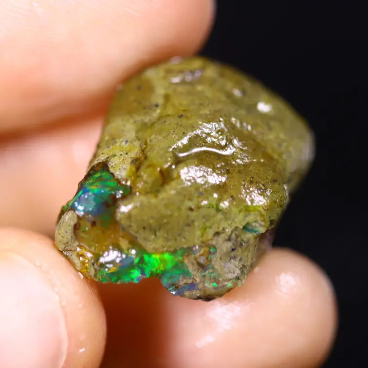 Welo brut d'Éthiopie - Opale cristalline - « Magical Power" - (25 x 17 x 10 mm - 19 carats) - POC-0920