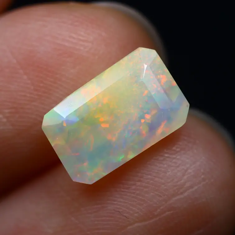 Ópalo Welo Etíope Natural - «Perfect Mirror" - 10 x 6.2 x 4 mm - 1.4 quilates - POC-0922