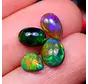 Natuurlijke Smoked Ethiopische Welo Opalen - "Underwater System" - 8 x 6 x 3 mm - 2,49 karaat - POC-0925