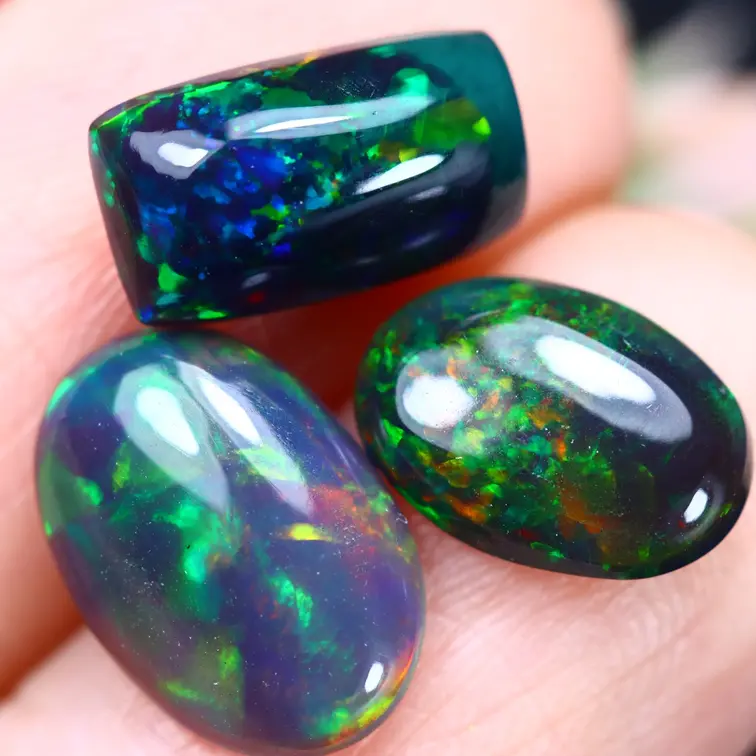 Opaletti Welo affumicati naturali dell'Etiopia - “Magnetic Pull” - 9,8 x 5,6 x 3,4 mm - 3,24 carati - POC-0929i Welo affumicati naturali dell'Etiopia - “Magnefic Bars” - 8 x 5 x 2 mm - 2,34 carati - POC-0928 - Copy