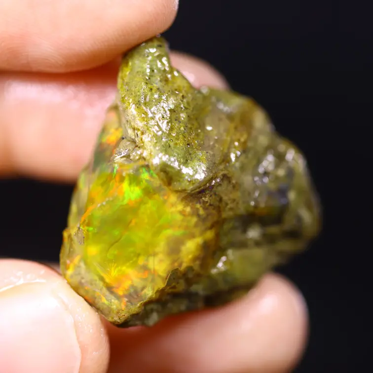 Ruwe Ethiopian Welo - Crystal Opal - ‘Nature's Power" - (26 x 25 x 11 mm - 31,8 carats) - POC-0875