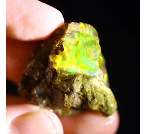 Ruwe Ethiopian Welo - Crystal Opal - ‘Nature's Power" - (26 x 25 x 11 mm - 31,8 carats) - POC-0875