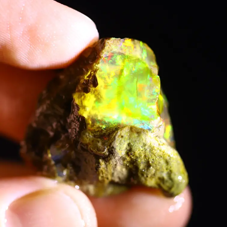 Ruwe Ethiopischer Welo - Kristallopal - „Nature's Power" - (26 x 25 x 11 mm - 31,8 Karat) - POC-0875