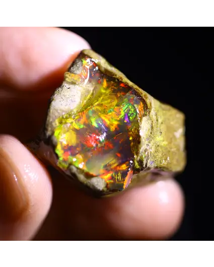 Ruwe Ethiopian Welo - Crystal Opal - ‘Sparkling Power" - (28 x 21 x 12 mm - 41,4 carats) - POC-0859
