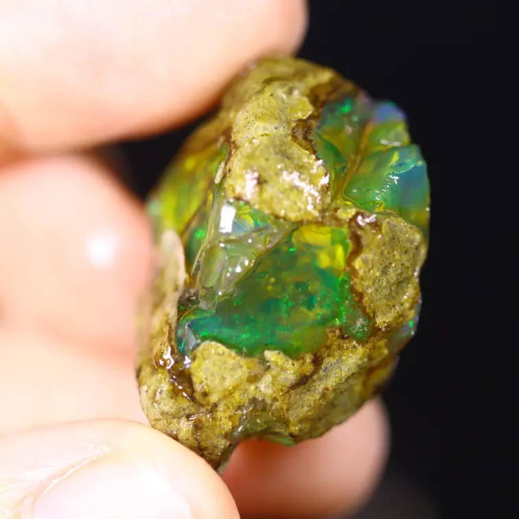 Welo grezzo etiope - Opale cristallo - “Intergalactic Strand” - (30 x 17 x 17 mm - 49 carati) - POC-0858