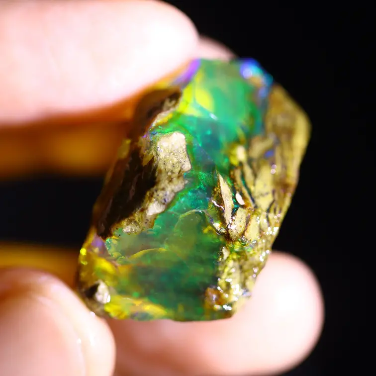 Welo grezzo etiope - Opale cristallo - “Intergalactic Strand” - (30 x 17 x 17 mm - 49 carati) - POC-0858