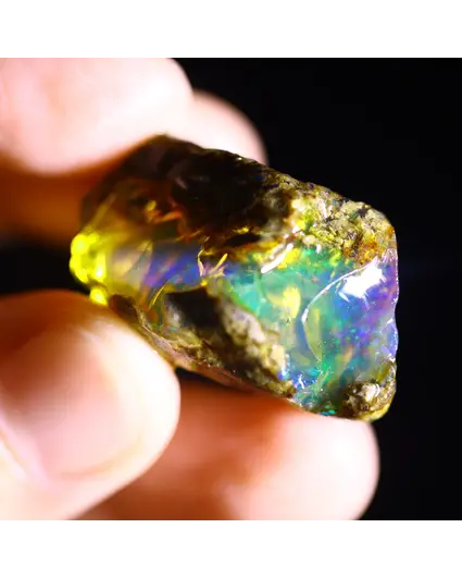 Raw Ethiopian Welo - Crystal Opal - ‘Intergalactic Beach’ - (30 x 17 x 17 mm - 49 carats) - POC-0858