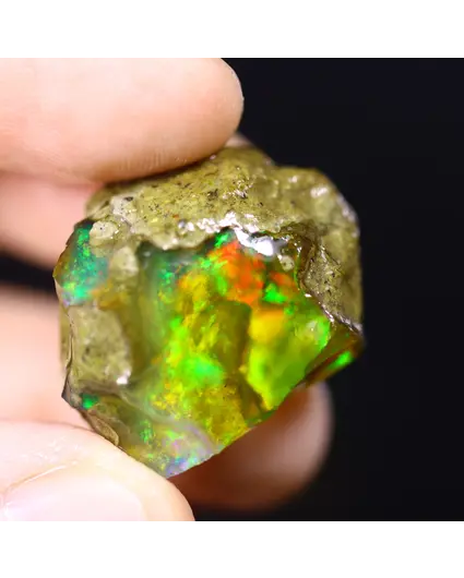 Ruwe Ethiopische Welo - Kristal Opaal - "Nature's Demand" - (25 x 21 x 16 mm - 37,1 karaat) - POC-0855