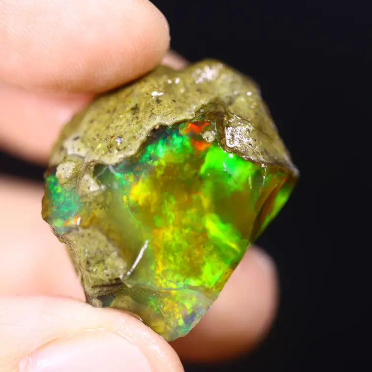 Welo grezzo etiope - Opale cristallo - “Nature's Demand” - (25 x 21 x 16 mm - 37,1 carati) - POC-0855