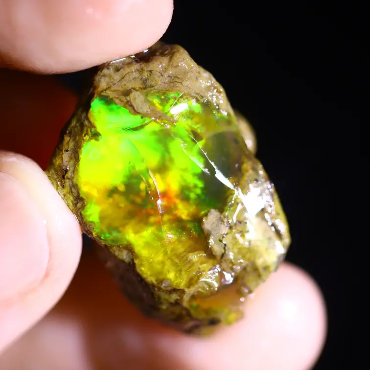 Ruwe Ethiopische Welo - Kristal Opaal - "Nature's Power" - (28 x 18 x 10 mm - 29,8 karaat) - POC-0861