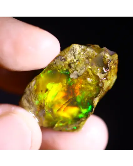 Ruwe Ethiopische Welo - Kristal Opaal - "Nature's Power" - (28 x 18 x 10 mm - 29,8 karaat) - POC-0861