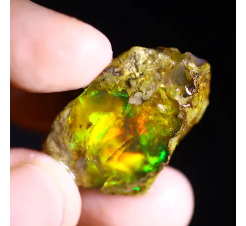 Raw Ethiopian Welo - Crystal Opal - ‘Nature's Power’ - (28 x 18 x 10 mm - 29.8 carats) - POC-0861
