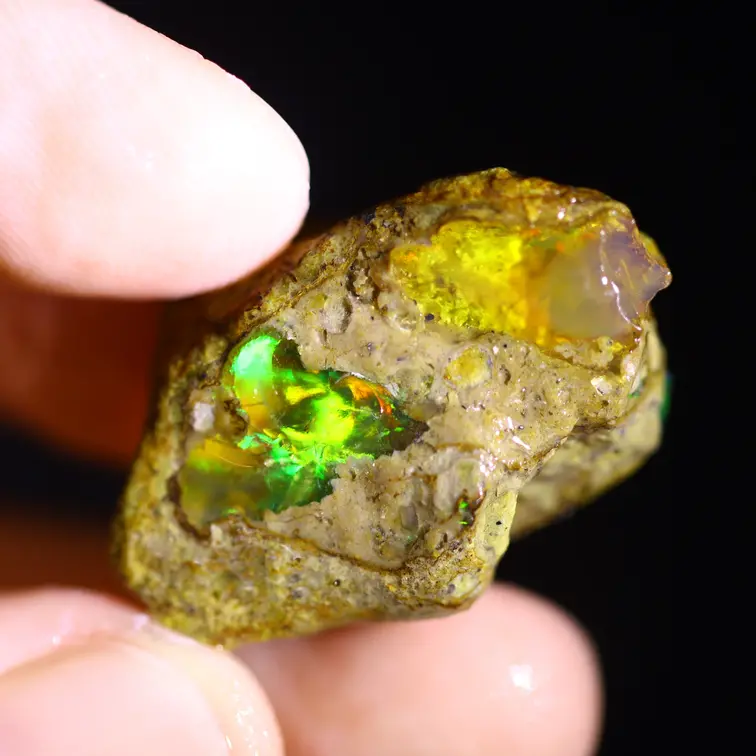 Rohes äthiopisches Welo – Kristallopal – „Nature's Power“ – (28 x 18 x 10 mm – 29,8 Karat) – POC-0861