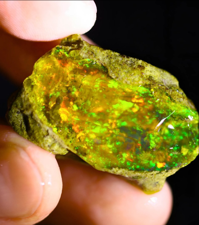 Welo Etíope en bruto - Ópalo Cristal - " Stone of Hope " - (31 x 19 x 10 mm - 33,7 quilates) - POC-0395