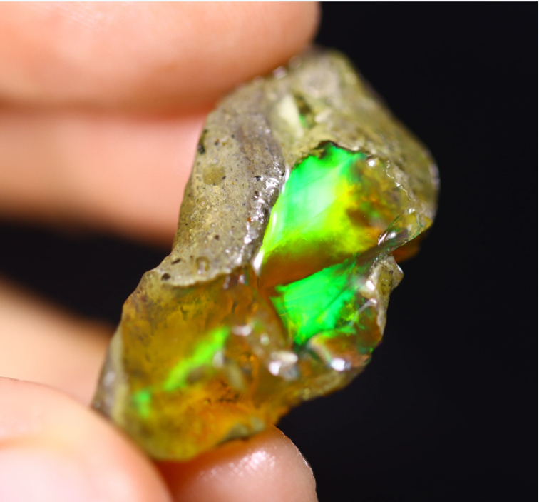 Ruwe Ethiopische Welo - Kristal Opaal - "Sun Kissed" - (30 x 15 x 8 mm - 17,2 karaat) - POC-0921