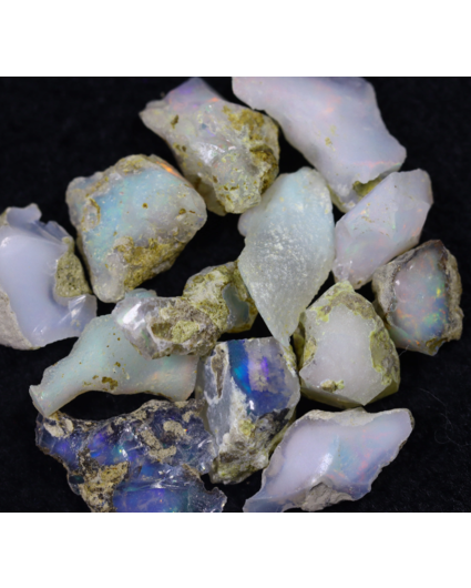 Set di opali grezzi Welo etiopi - “Astroid Strike” - (13 x 12 x 7 mm - 47,3 carati)