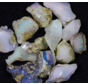 Raw Ethiopian Welo opal set - ‘Astroid Strike’ - (13 x 12 x 7 mm - 47,3 carats)