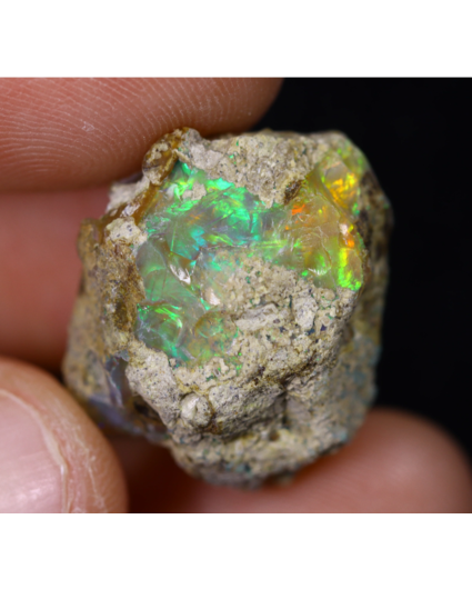 Ruwe Ethiopische Welo opaal - "Moonlit Sky" - (20 x 16 x 12 mm - 16,36 karaat) - POC-0871